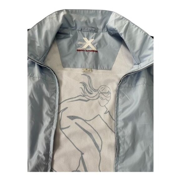 ZeroXposur Women’s XL Light Blue Full-Zip Windbreaker Jacket - Picture 7 of 12